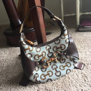 Vintage Gucci Handbag with Bamboo Accents